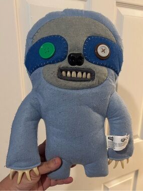 Fuggler Funny Ugly Monster Sickening Sloth Periwinkle Blue 12’ Plush Creature